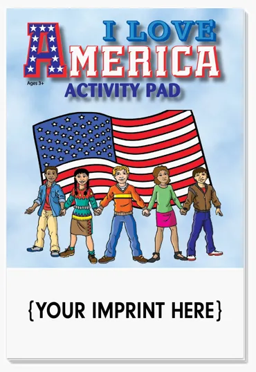 I Love America Activity Pad