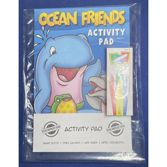 Ocean Friends Activity Pad Fun Pack with Crayons