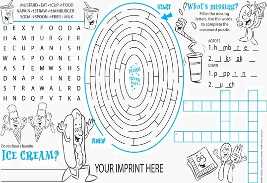 Everyday Placemat and Activity Poster