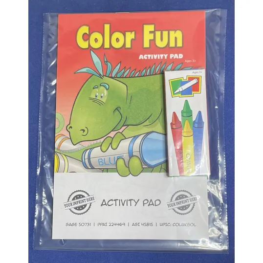 Color Fun Activity Pad Set with Crayons
