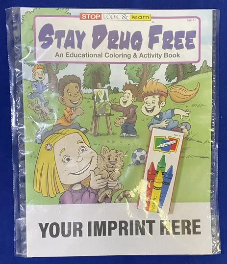 Stay Drug Free Coloring Book Fun Pack with Crayons