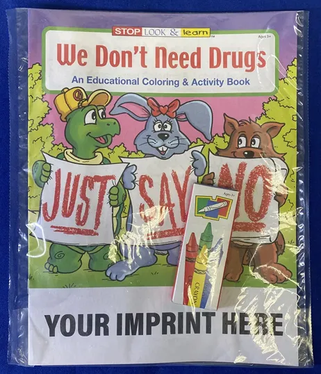 We Don't Need Drugs Coloring Book and Crayon Fun Pack