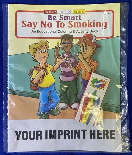 Be Smart, Say No to Smoking Coloring Book Fun Pack