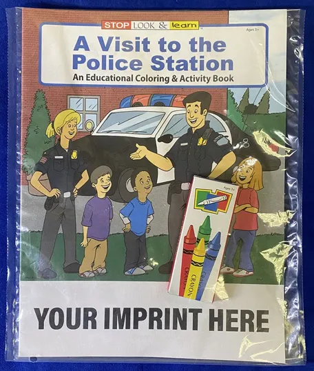 A Visit to the Police Station Coloring Book Fun Pack