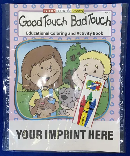 Good Touch Bad Touch Coloring Book Fun Pack with Crayons