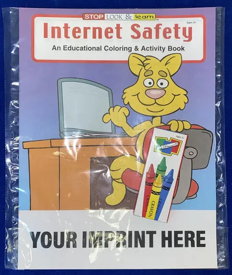 Internet Safety Coloring Book Fun Pack with Crayons