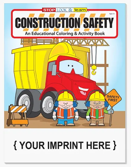 Construction Safety Coloring and Activity Book