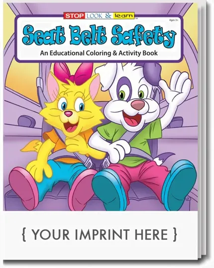 Seat Belt Safety Coloring & Activity Book