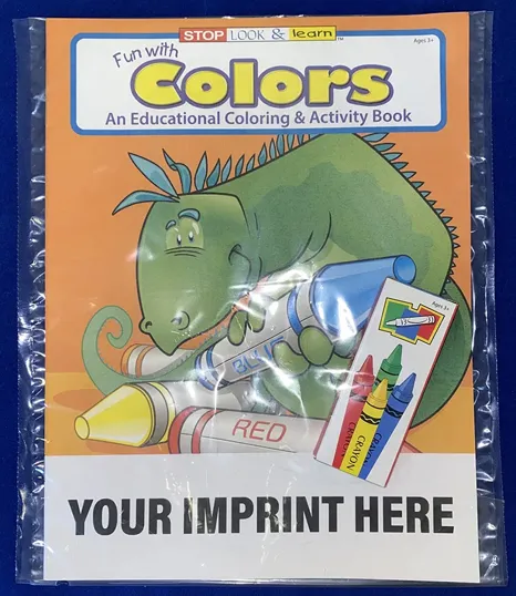 Fun With Colors Coloring Book Fun Pack with Crayons