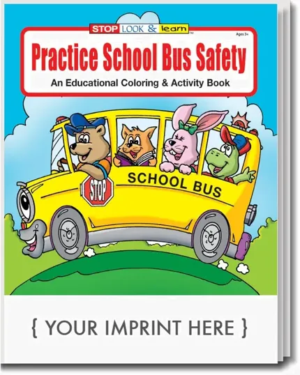 Practice School Bus Safety Coloring & Activity Book
