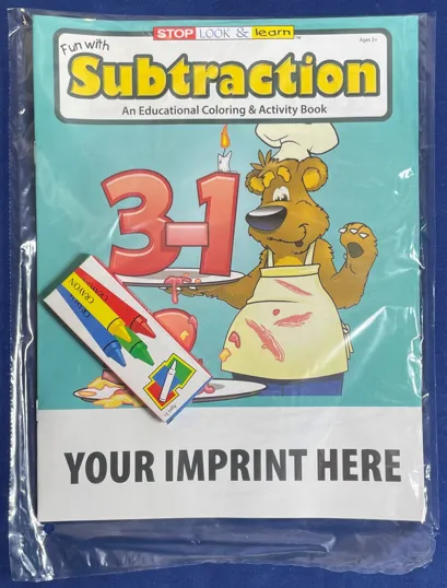 Fun With Subtraction Coloring Book Fun Pack