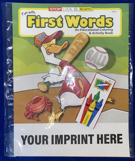 Fun With First Words Coloring Book Fun Pack