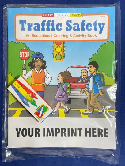 Traffic Safety Coloring Book Fun Pack