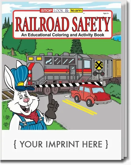 Railroad Safety Coloring & Activity Book