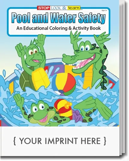 Pool and Water Safety Coloring & Activity Book
