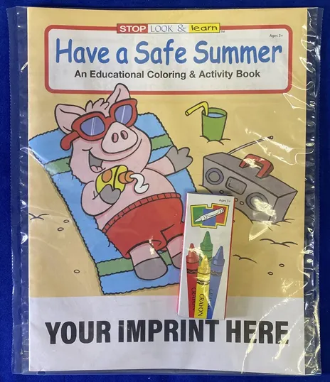 Have a Safe Summer Coloring Book Fun Pack