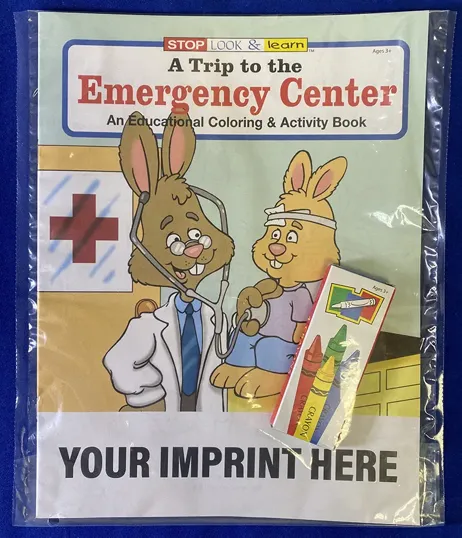 A Trip to the Emergency Center Coloring Book Fun Pack