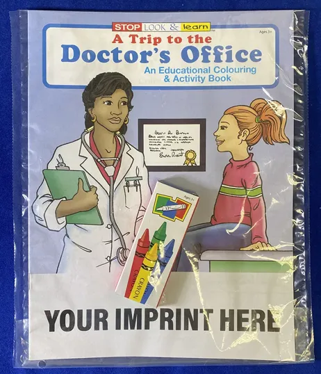 A Trip to the Doctor's Office Coloring Book Fun Pack with Crayons
