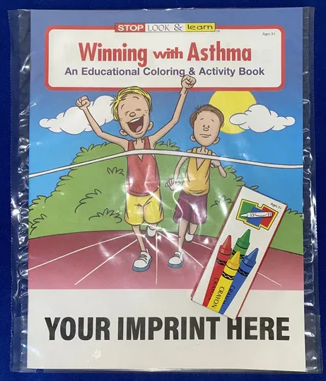 Winning With Asthma Coloring Book and Crayon Fun Pack