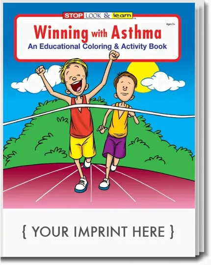 Winning With Asthma Coloring & Activity Book, 16 Pages
