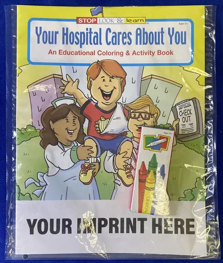 Your Hospital Cares About You Coloring Book Fun Pack