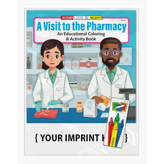 A Visit to the Pharmacy Coloring Book Fun Pack