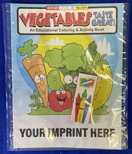 Vegetables Taste Great Coloring Book and Crayon Fun Pack