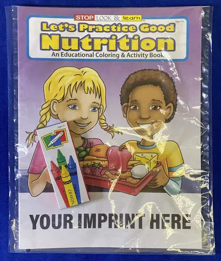 Let's Practice Good Nutrition Coloring Book Fun Pack