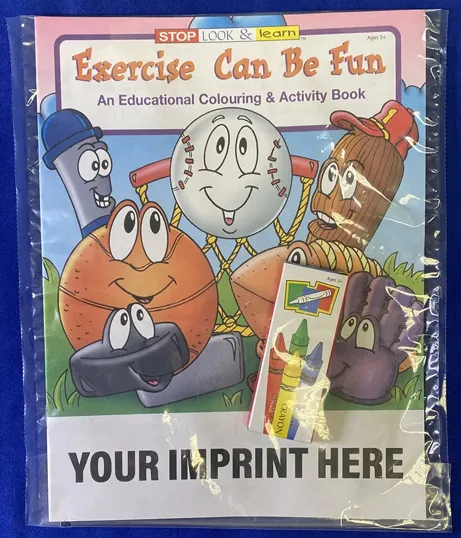 Exercise Can Be Fun Coloring Book Fun Pack Set