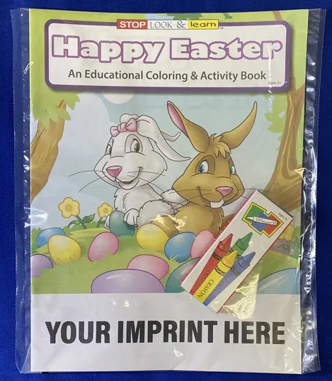 Happy Easter Coloring Book Fun Pack with Crayons