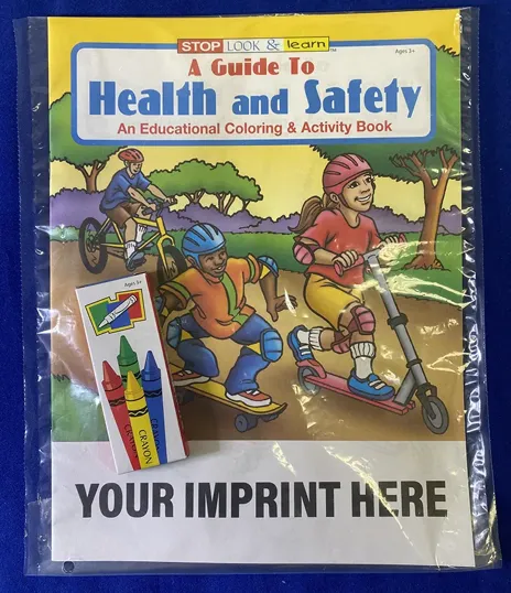 A Guide to Health and Safety Coloring Book Fun Pack with Crayons