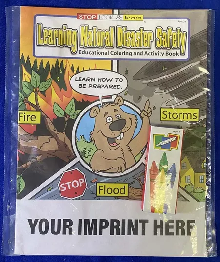 Learning Natural Disaster Safety Coloring Book Fun Pack