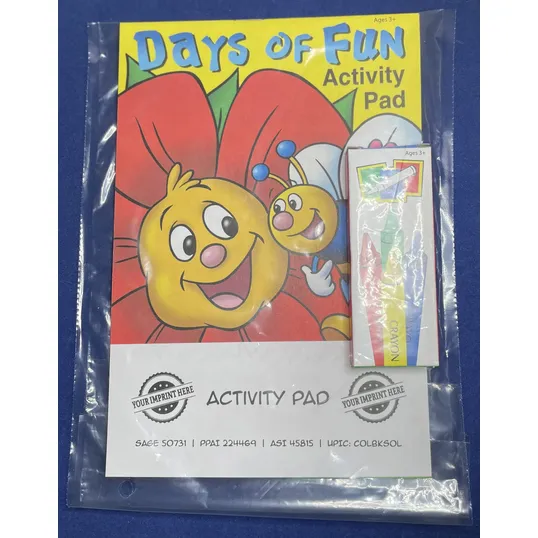 Days of Fun Activity Pad Set with Crayons