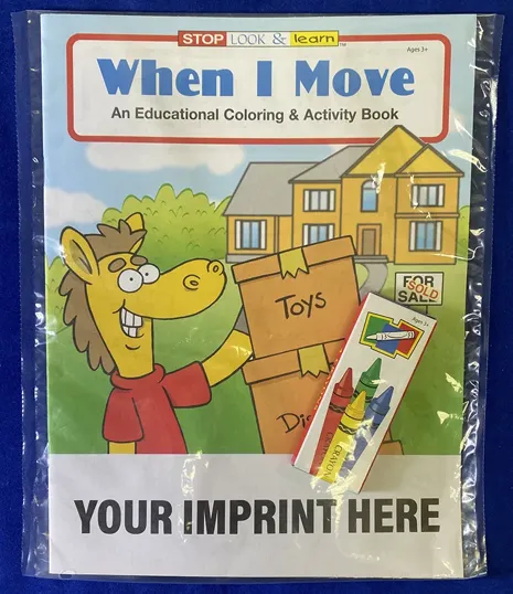 When I Move Coloring Book Fun Pack with Crayons