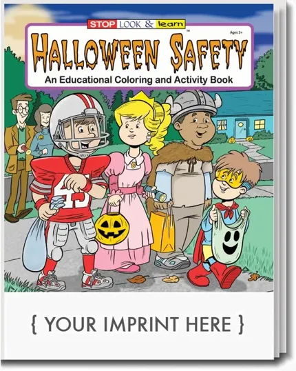 Halloween Safety Coloring & Activity Book, 16 Pages