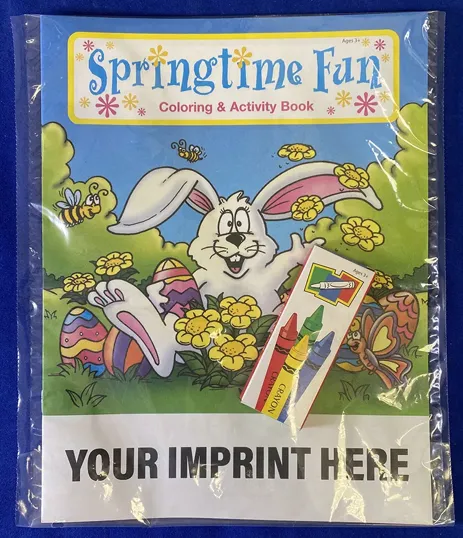 Springtime Fun Coloring Book & Crayon Fun Pack
