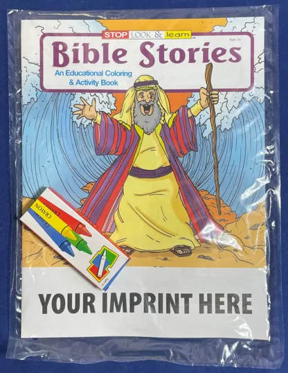 Bible Stories Coloring Book Fun Pack with Crayons