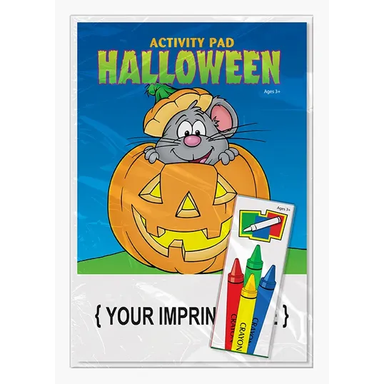 Halloween Activity Pad Fun Pack with Crayons