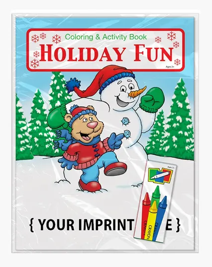 Holiday Fun Coloring Book Fun Pack with Crayons