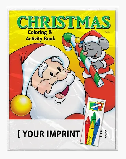 Christmas Coloring Book Fun Pack with Crayons