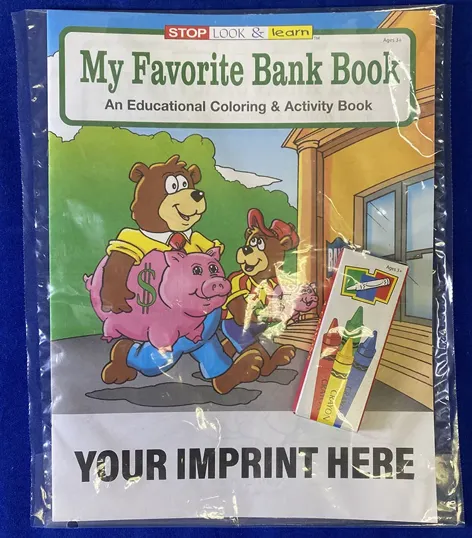 My Favorite Bank Coloring Book Fun Pack with Crayons