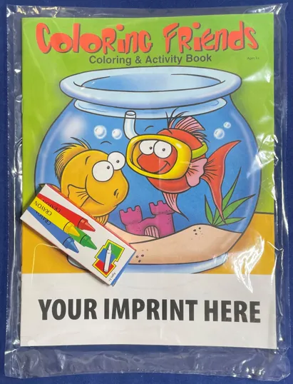 Coloring Friends Coloring Book Fun Pack with Crayons