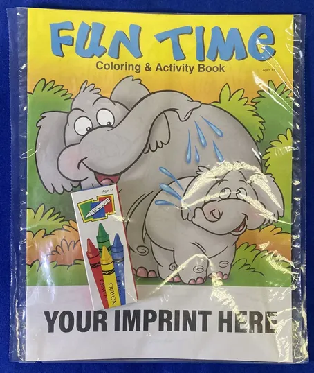 Fun Time Coloring Book Fun Pack with Crayons