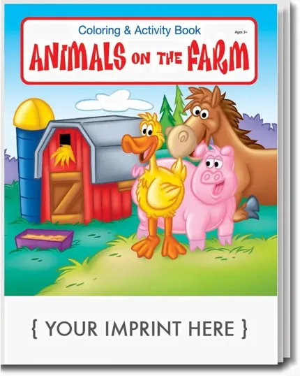 Animals on the Farm Coloring & Activity Book