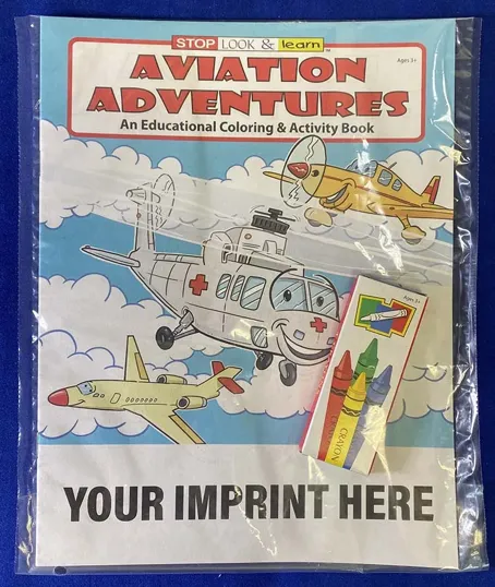 Aviation Adventures Coloring Book Fun Pack with Crayons