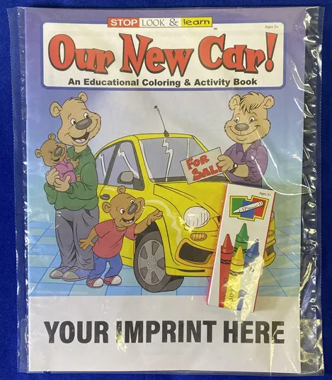Our New Car! Coloring Book Fun Pack with Crayons