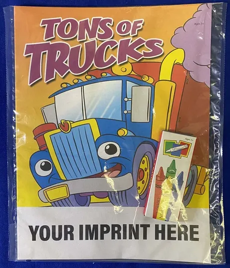 Tons of Trucks Coloring Book Fun Pack with Crayons