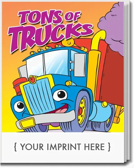 Tons of Trucks Coloring & Activity Book