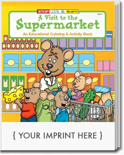 A Visit to the Supermarket Coloring and Activity Book