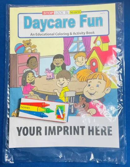 Daycare Fun Coloring Book Fun Pack with Crayons